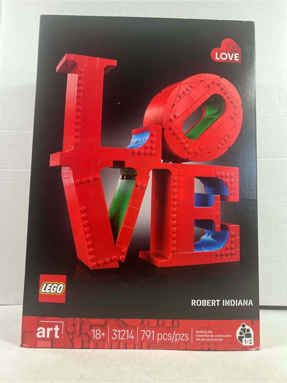 Lego Love By Robert Indiana 31214, 791 pieces!